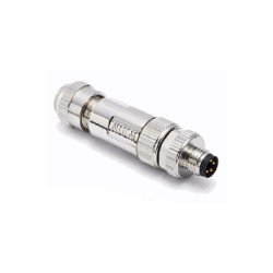 Connecteur mâle M8, 4 pol.,   IP67, 4A, blindé
